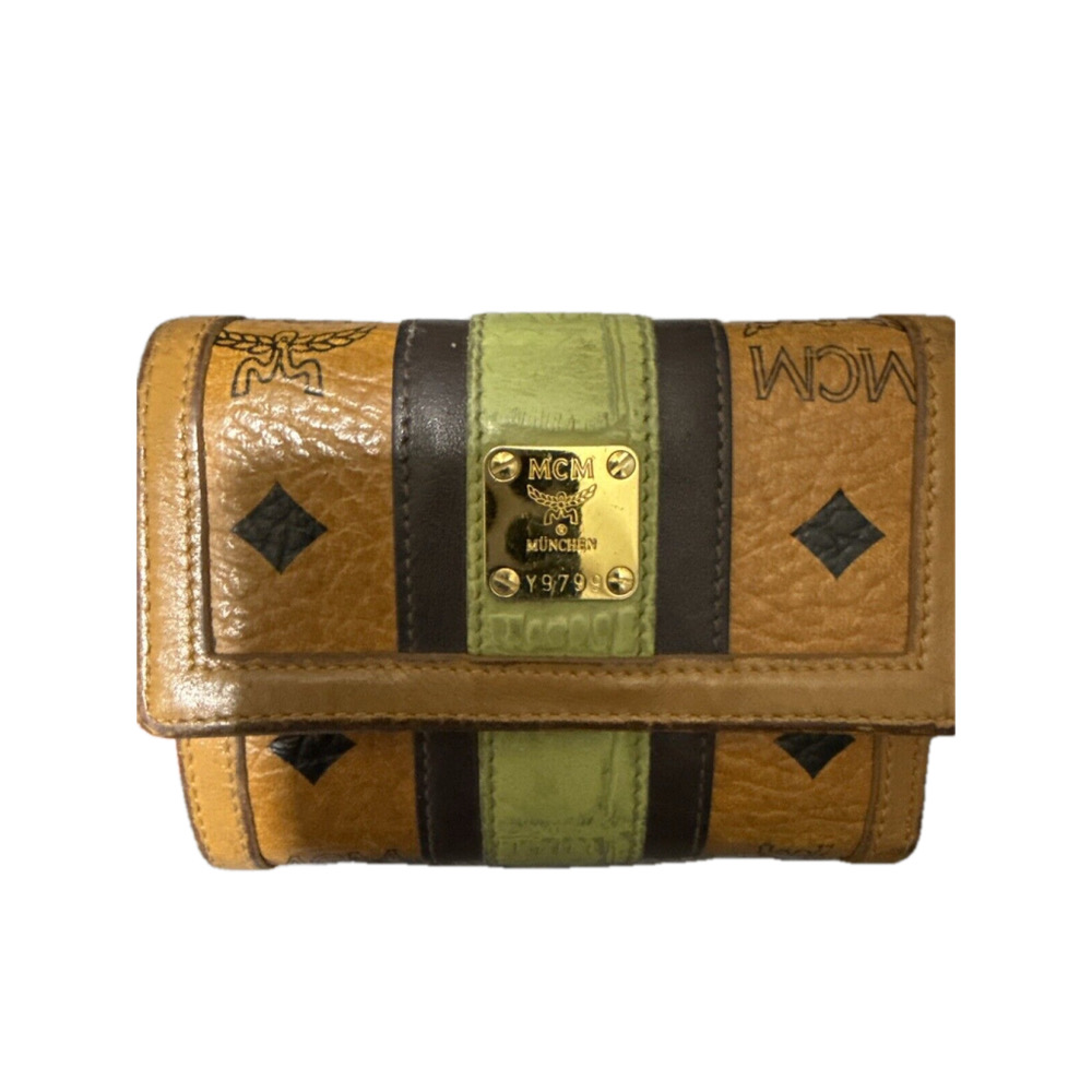 MCM VISETOS WALLET SMALL COGNAC